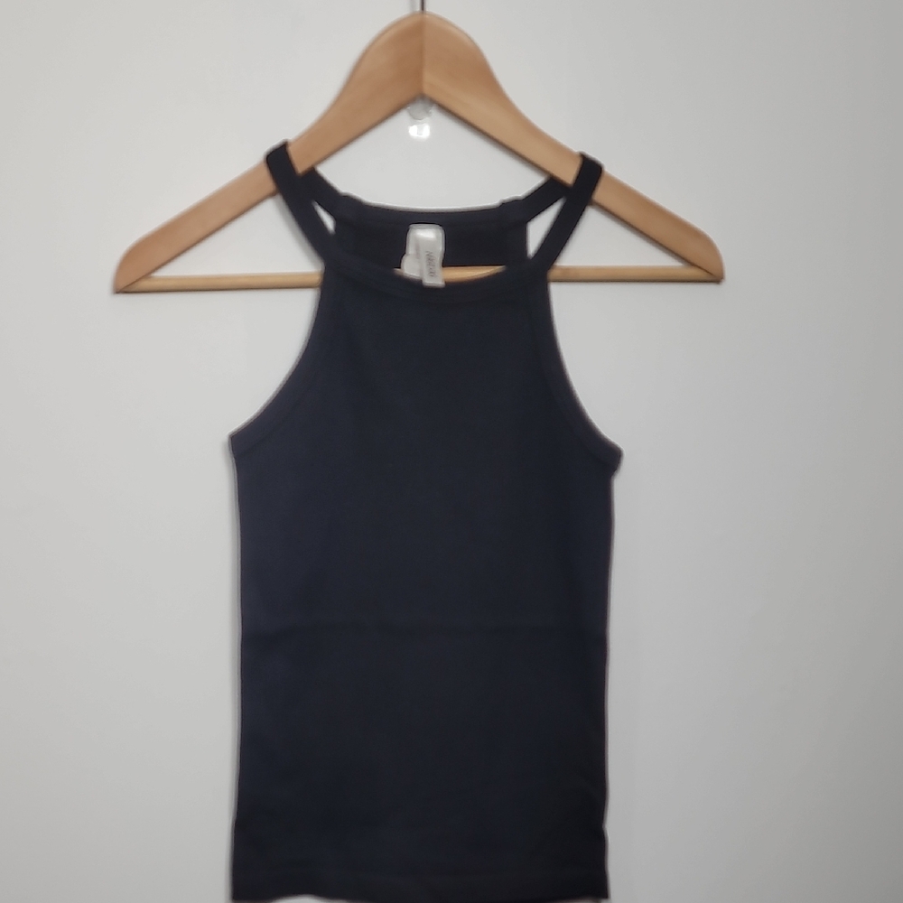 Nikibiki Black Women's Halter Ribbed Tank Top